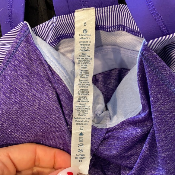 Lululemon Rest Less Yoga Tank purple size 6 - Picture 16 of 16